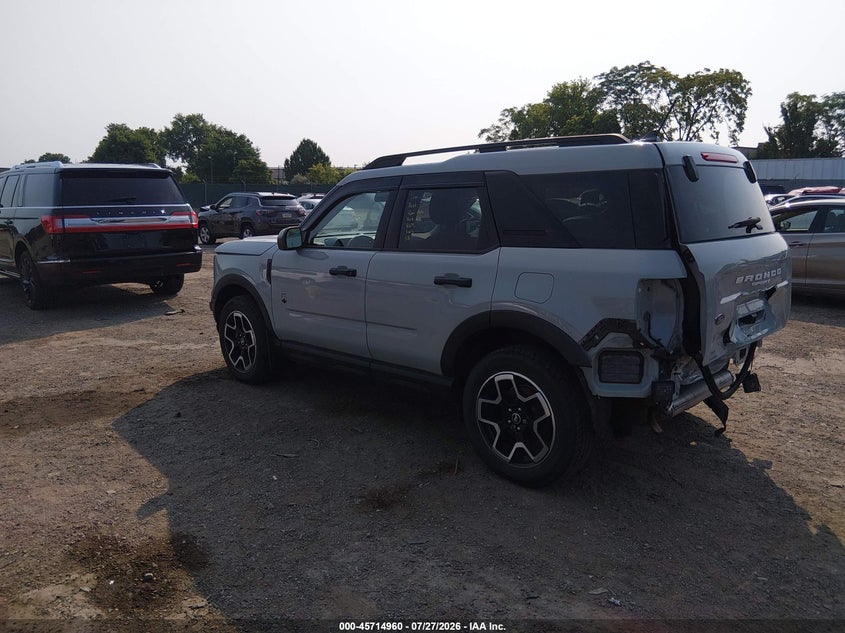 2022 Ford Bronco sport VIN 3FMCR9B66NRD33587 IAAI salvage auction — REAR END, Salvage (Pennsylvania), sold $8,025 on 2026-09-18 (photo 3)