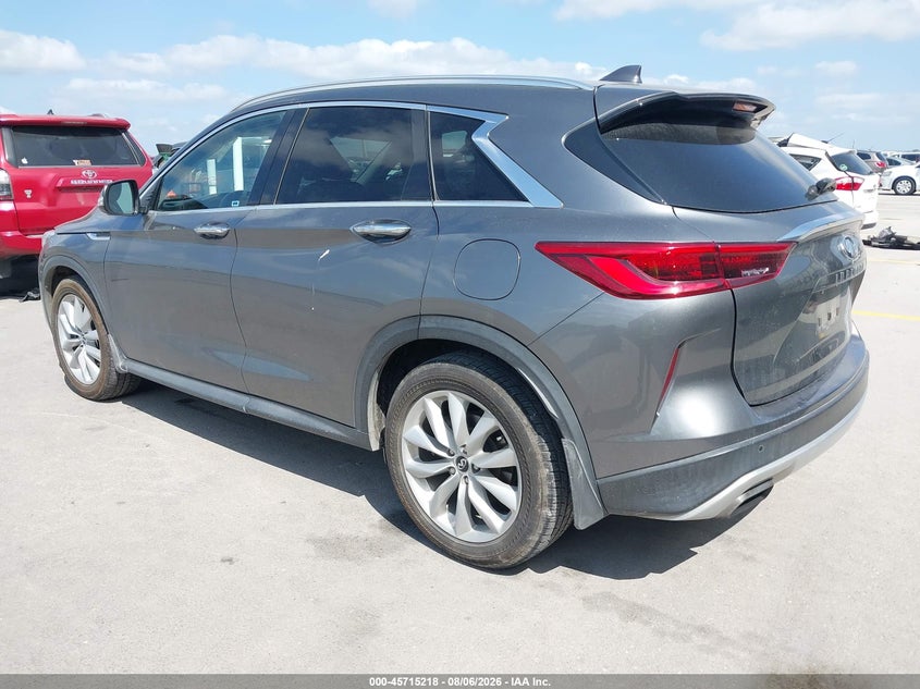 2019 Infiniti Qx50 VIN 3PCAJ5M17KF118262 IAAI salvage auction — RIGHT REAR, Salvage Title, sold $6,400 on 2026-10-08 (photo 3)