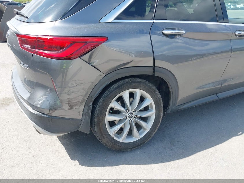 2019 Infiniti Qx50 VIN 3PCAJ5M17KF118262 IAAI salvage auction — RIGHT REAR, Salvage Title, sold $6,400 on 2026-10-08 (photo 6)