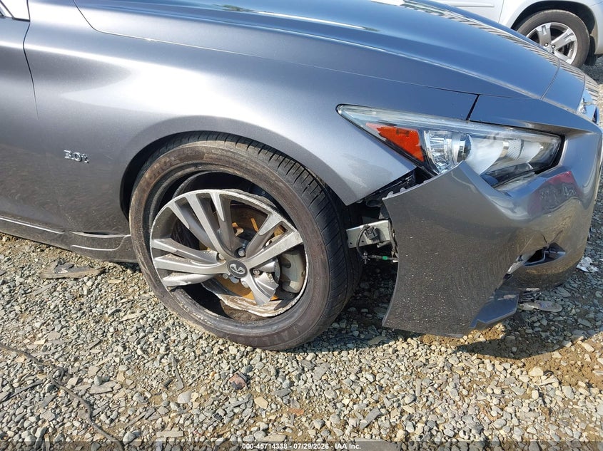 2018 Infiniti Q50 VIN JN1EV7AP7JM364053 IAAI salvage auction — RIGHT FRONT, Salvage (Virginia), sold $3,500 on 2026-08-26 (photo 6)