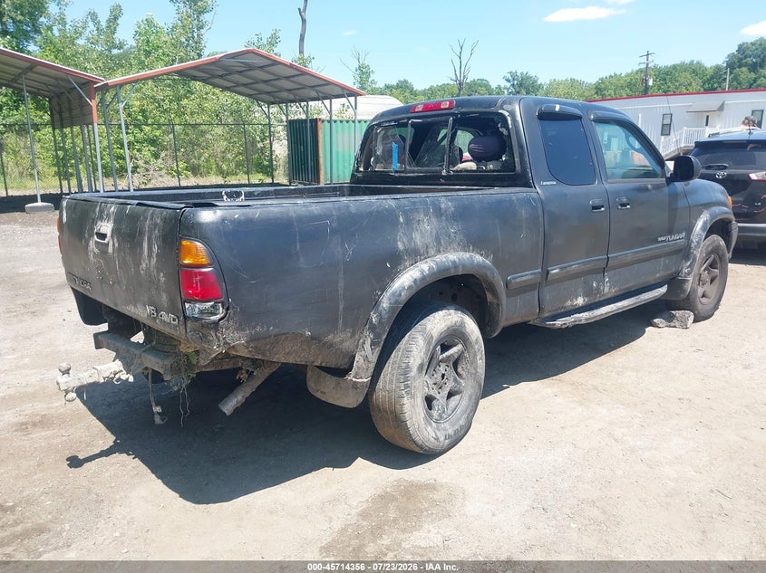 2000 Toyota Tundra VIN 5TBBT4819YS019989 IAAI salvage auction — REAR END, Clear (Virginia), sold $125 on 2026-07-28 (photo 4)