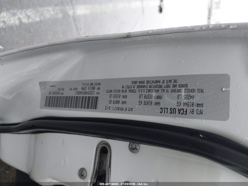2015 Dodge Dart VIN 1C3CDFAA9FD402813 IAAI salvage auction — NORMAL WEAR, Clear-Dealer Only (North Carolina), sold $350 on 2026-08-23 (photo 9)