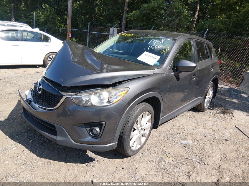 2014 Mazda Cx-5 VIN JM3KE4DY6E0371566 IAAI salvage auction — RIGHT FRONT, Salvage Title, sold $1,600 on 2026-08-22 (photo 2)