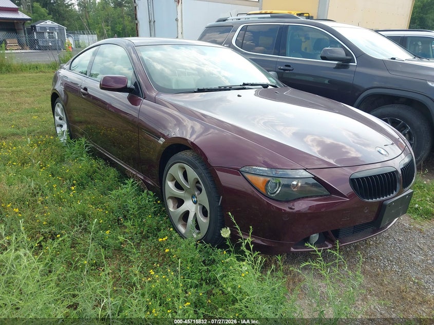 2007 BMW 6 series VIN WBAEH13547CR52498 IAAI salvage auction — NORMAL WEAR, Clear (New York), sold $75 on 2026-07-30 (photo 1)