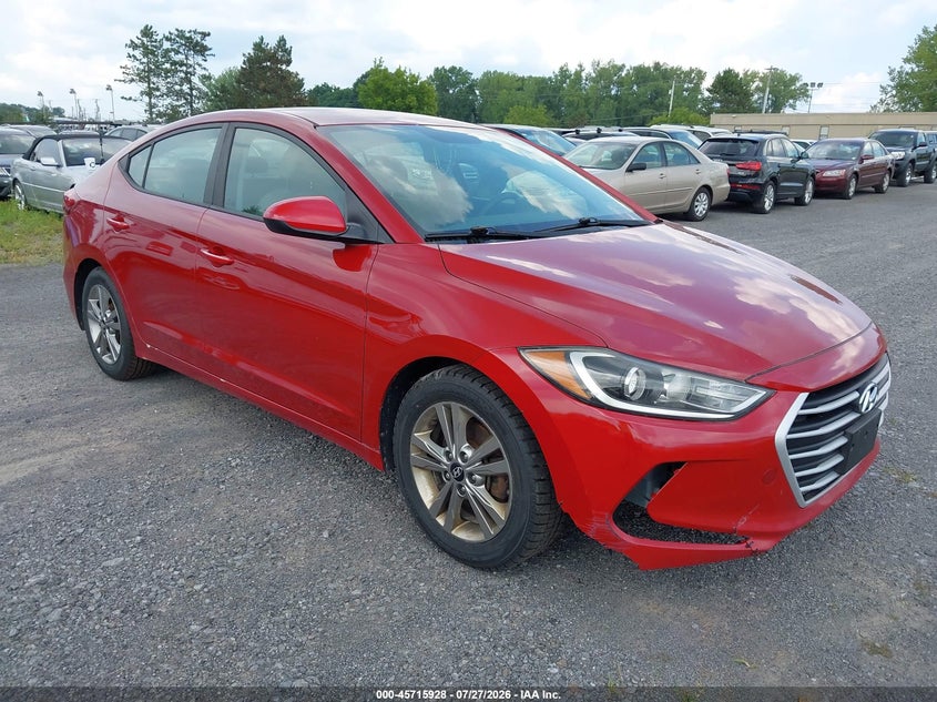 2017 Hyundai Elantra VIN KMHD84LF1HU370553 IAAI salvage auction — REAR END, Clear (New York), sold $25 on 2026-07-30 (photo 1)