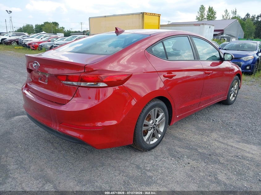 2017 Hyundai Elantra VIN KMHD84LF1HU370553 IAAI salvage auction — REAR END, Clear (New York), sold $25 on 2026-07-30 (photo 4)