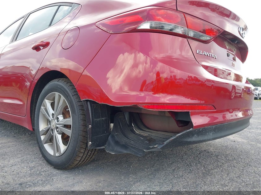 2017 Hyundai Elantra VIN KMHD84LF1HU370553 IAAI salvage auction — REAR END, Clear (New York), sold $25 on 2026-07-30 (photo 6)