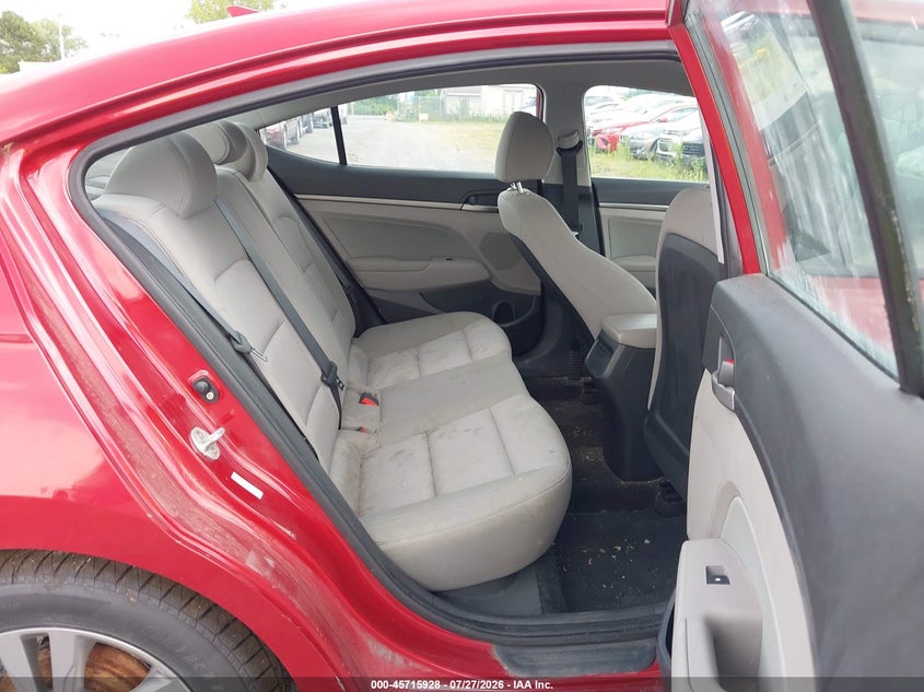 2017 Hyundai Elantra VIN KMHD84LF1HU370553 IAAI salvage auction — REAR END, Clear (New York), sold $25 on 2026-07-30 (photo 8)