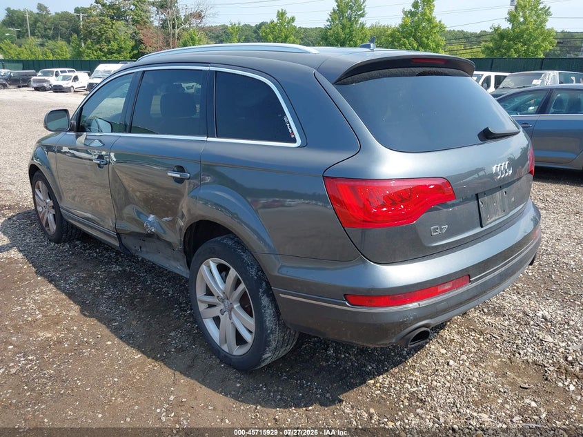 2013 Audi Q7 VIN WA1LGAFE3DD008166 IAAI salvage auction — SIDE, Wait Title, sold $1,000 on 2026-08-21 (photo 3)