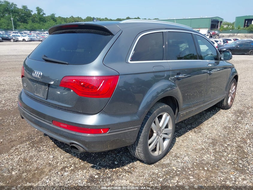 2013 Audi Q7 VIN WA1LGAFE3DD008166 IAAI salvage auction — SIDE, Wait Title, sold $1,000 on 2026-08-21 (photo 4)