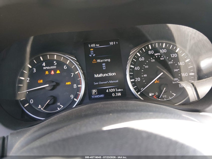 2019 Infiniti Q50 VIN JN1FV7AP1KM760694 IAAI salvage auction — VANDALISM, Salvage Title, sold $8,550 on 2026-08-05 (photo 7)