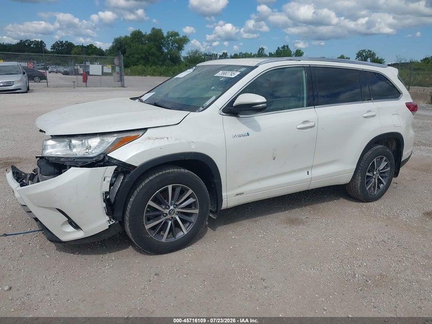 2018 Toyota Highlander hybrid VIN 5TDJGRFH6JS039160 IAAI salvage auction — FRONT END, Junk Bill Of Sale Mv2459 (Wisconsin), sold $525 on 2026-07-28 (photo 2)