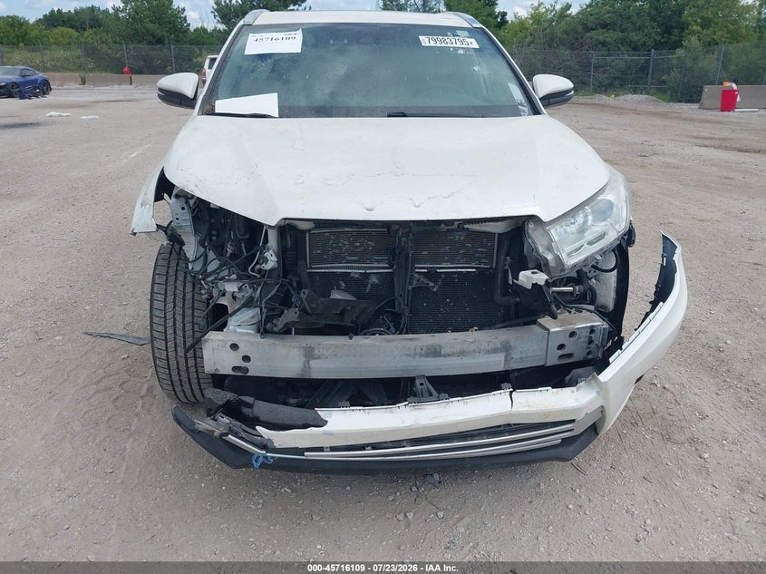 2018 Toyota Highlander hybrid VIN 5TDJGRFH6JS039160 IAAI salvage auction — FRONT END, Junk Bill Of Sale Mv2459 (Wisconsin), sold $525 on 2026-07-28 (photo 6)