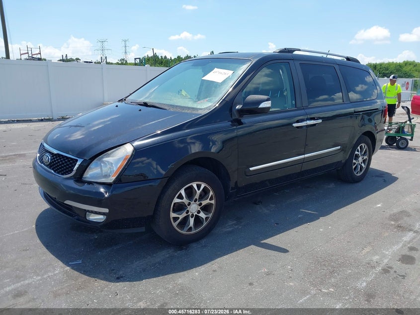 2014 Kia SEDONA VIN KNDMH4C70E6552158 IAAI salvage auction — NORMAL WEAR, Clear (Florida), sold $675 on 2026-07-29 (photo 2)