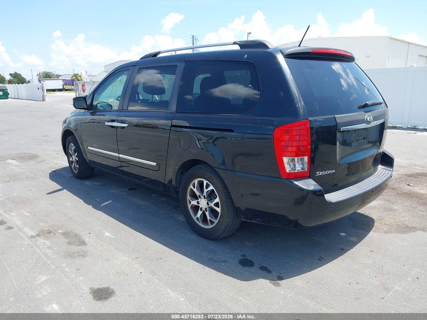 2014 Kia SEDONA VIN KNDMH4C70E6552158 IAAI salvage auction — NORMAL WEAR, Clear (Florida), sold $675 on 2026-07-29 (photo 3)
