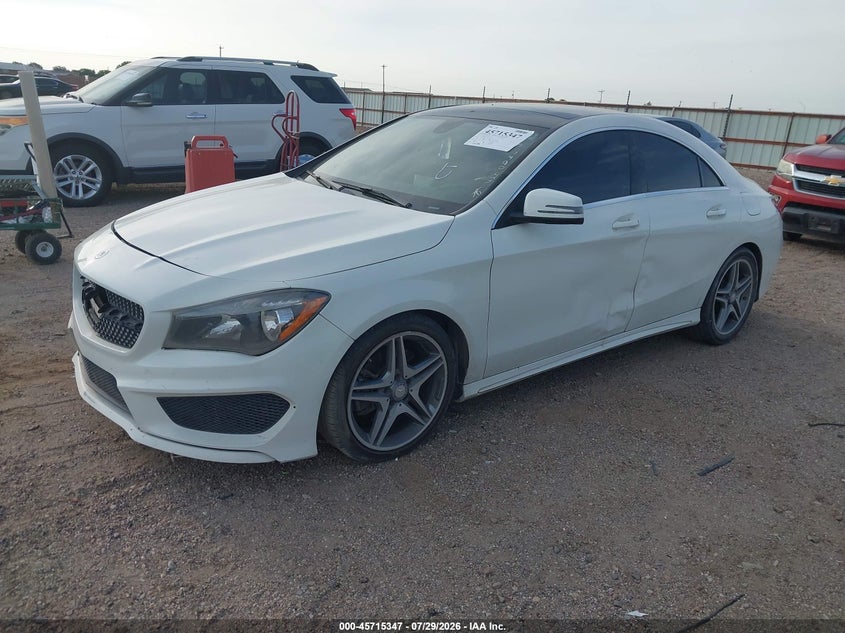 2014 Mercedes-benz Cla-klasse VIN WDDSJ4EB5EN149043 IAAI salvage auction — RIGHT FRONT, Salvage Title, sold $1,500 on 2026-08-17 (photo 2)