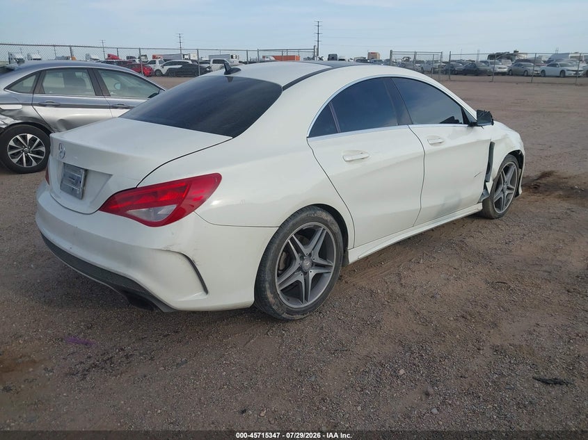 2014 Mercedes-benz Cla-klasse VIN WDDSJ4EB5EN149043 IAAI salvage auction — RIGHT FRONT, Salvage Title, sold $1,500 on 2026-08-17 (photo 4)