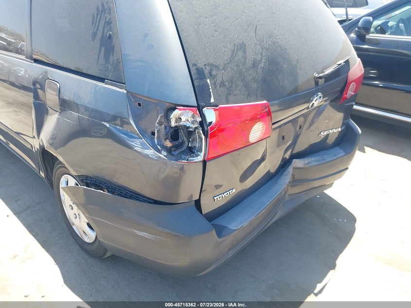 2007 Toyota Sienna VIN 5TDZK23C07S024020 IAAI salvage auction — NORMAL WEAR, Clear - Dealer Only (California), sold $800 on 2026-08-01 (photo 6)