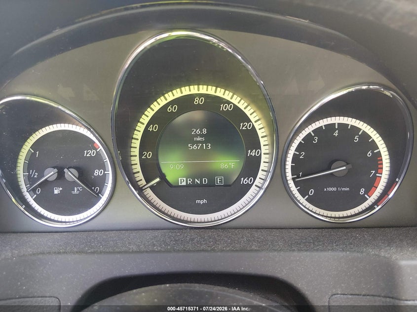 2011 Mercedes-benz C class VIN WDDGF8BB4BR160641 IAAI salvage auction — REAR END, Salvage (Pennsylvania), sold $1,200 on 2026-08-13 (photo 7)