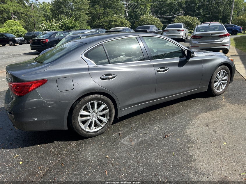 2016 Infiniti Q50 VIN JN1EV7AR9GM343618 IAAI salvage auction — NORMAL WEAR, Clear-Dealer Only (North Carolina), sold $25 on 2026-07-29 (photo 4)