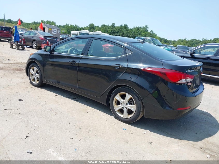2016 Hyundai Elantra VIN KMHDH4AE6GU606199 IAAI salvage auction — NORMAL WEAR, Rental Rides - Enterprise (New Hampshire), sold $25 on 2026-07-29 (photo 3)