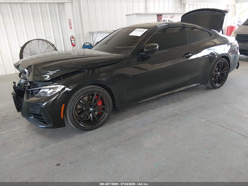 2021 BMW 4er VIN WBA13AR08MCH02219 IAAI salvage auction — FRONT & REAR, Wait Title, sold $11,400 on 2026-08-20 (photo 2)