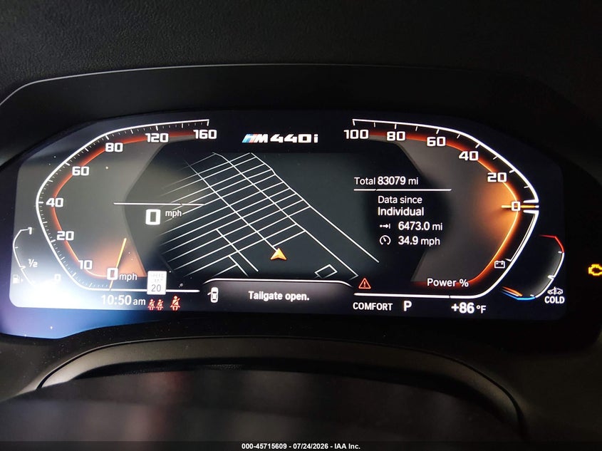 2021 BMW 4er VIN WBA13AR08MCH02219 IAAI salvage auction — FRONT & REAR, Wait Title, sold $11,400 on 2026-08-20 (photo 7)