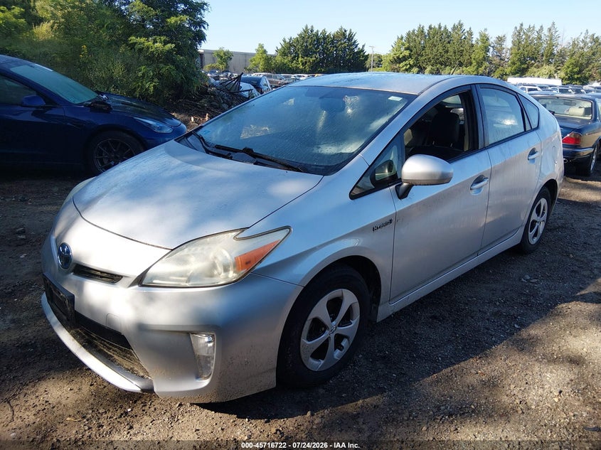 2013 Toyota Prius VIN JTDKN3DU4D0345773 IAAI salvage auction — NORMAL WEAR, Clear (Rhode Island), sold $225 on 2026-07-28 (photo 2)