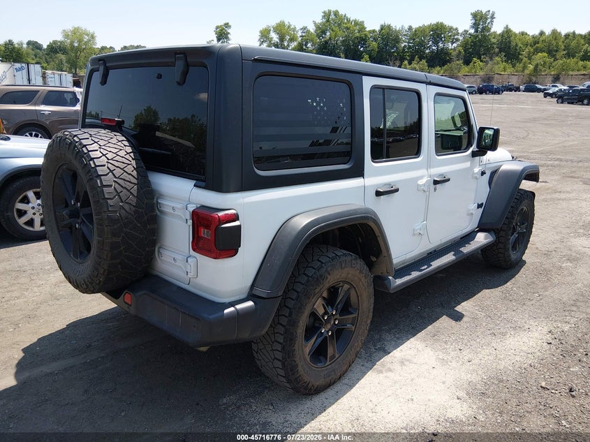 2020 Jeep Wrangler unlimited VIN 1C4HJXEGXLW118444 IAAI salvage auction — MECHANICAL, Clear (Pennsylvania), sold $14,500 on 2026-08-18 (photo 4)