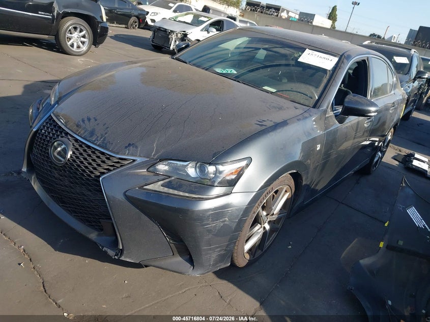 2019 Lexus Gs VIN JTHBZ1BL2KA018880 IAAI salvage auction — REAR END, Wait Title, sold $9,300 on 2026-08-26 (photo 2)