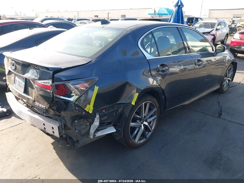 2019 Lexus Gs VIN JTHBZ1BL2KA018880 IAAI salvage auction — REAR END, Wait Title, sold $9,300 on 2026-08-26 (photo 4)