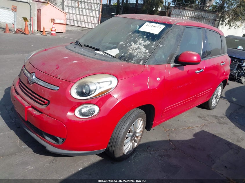 2014 Fiat 500l VIN ZFBCFABH9EZ024940 IAAI salvage auction — REAR END, Salvage Certificate (California), sold $925 on 2026-08-05 (photo 2)