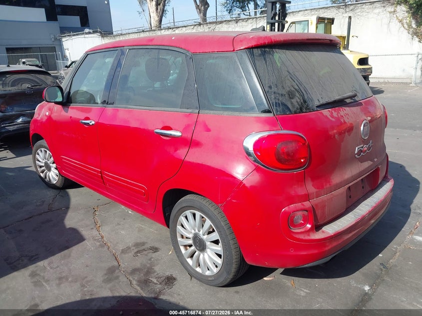 2014 Fiat 500l VIN ZFBCFABH9EZ024940 IAAI salvage auction — REAR END, Salvage Certificate (California), sold $925 on 2026-08-05 (photo 3)