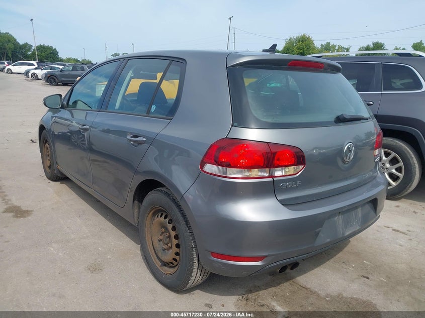 2012 Volkswagen Golf VIN WVWDB7AJ7CW249845 IAAI salvage auction — NORMAL WEAR, Original (Ohio), sold $925 on 2026-08-04 (photo 3)