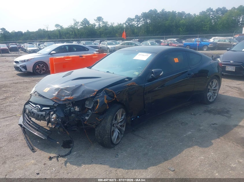 2013 Hyundai Genesis VIN KMHHU6KJ6DU102672 IAAI salvage auction — FRONT END, Clear (Virginia), sold $200 on 2026-07-31 (photo 2)