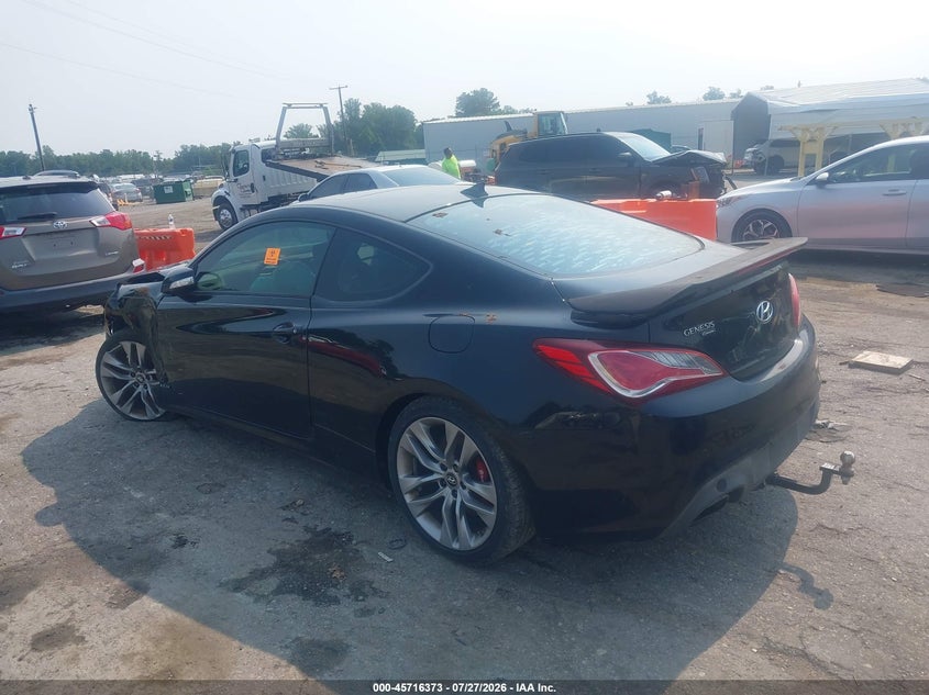 2013 Hyundai Genesis VIN KMHHU6KJ6DU102672 IAAI salvage auction — FRONT END, Clear (Virginia), sold $200 on 2026-07-31 (photo 3)