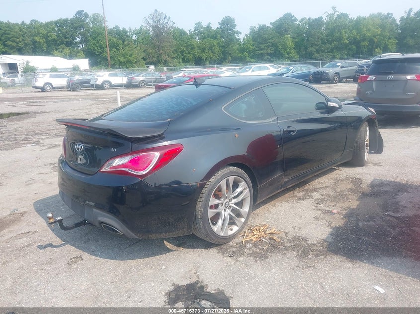 2013 Hyundai Genesis VIN KMHHU6KJ6DU102672 IAAI salvage auction — FRONT END, Clear (Virginia), sold $200 on 2026-07-31 (photo 4)