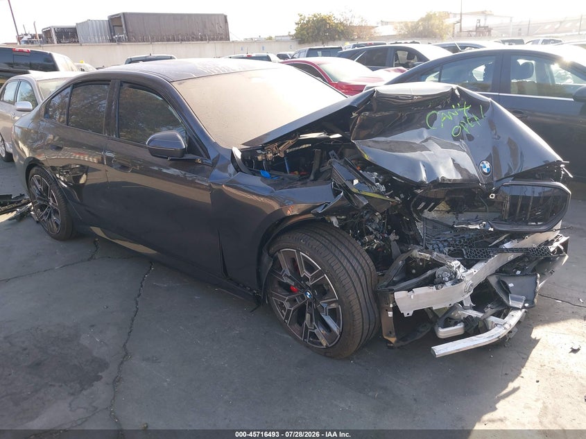 2026 BMW 5 series VIN WBA43FJ05TCX58314 IAAI salvage auction — FRONT END, Salvage Title, sold $17,200 on 2026-09-30 (photo 1)