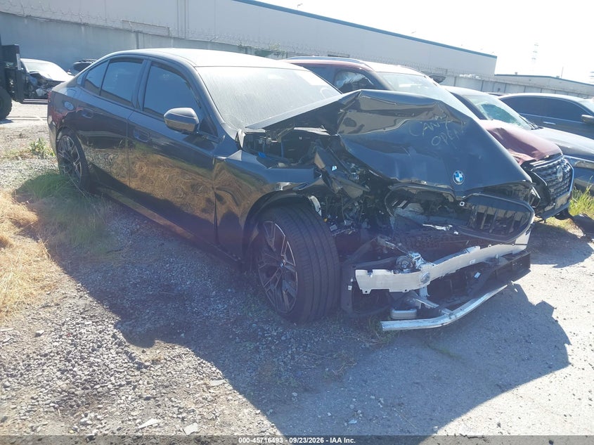 2026 BMW 5 series VIN WBA43FJ05TCX58314 IAAI salvage auction — FRONT END, Salvage Certificate (California), sold $16,050 on 2026-10-14 (photo 1)