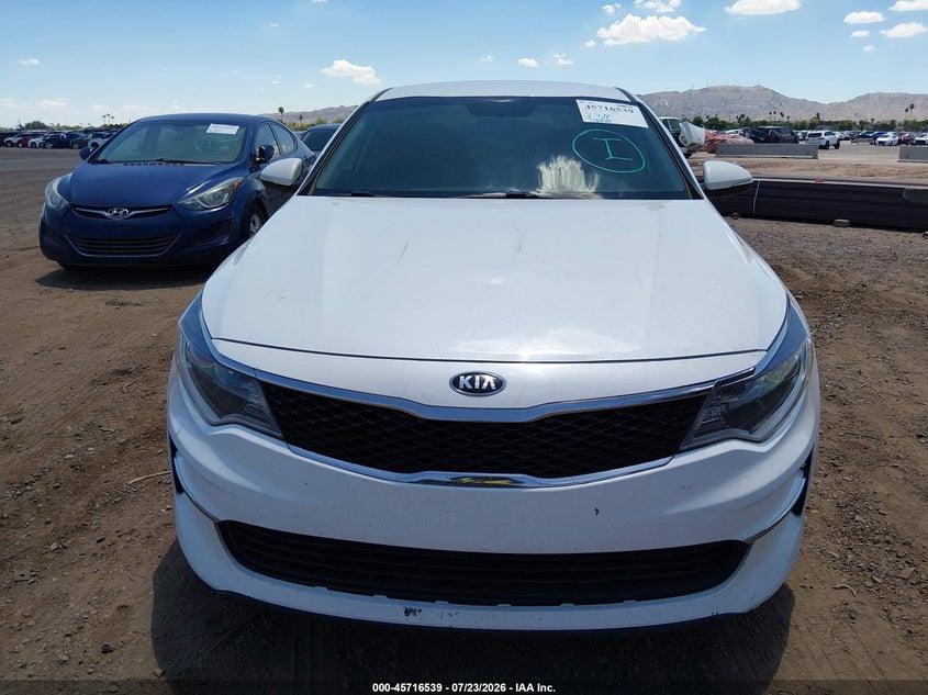 2017 Kia Optima VIN 5XXGT4L39HG126483 IAAI salvage auction — NORMAL WEAR, Clear-Dealer Only (Arizona), sold $625 on 2026-07-28 (photo 6)