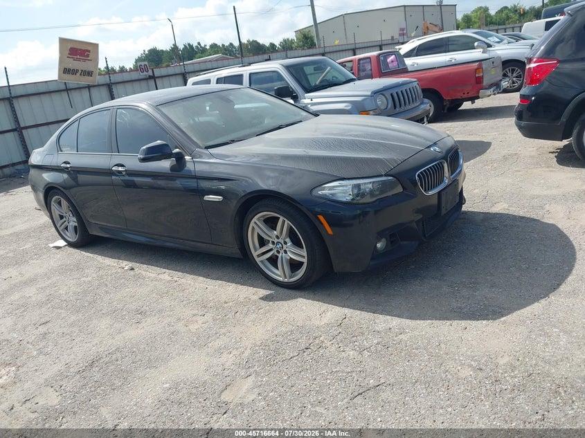 2014 BMW 5er VIN WBA5B1C50ED477375 IAAI salvage auction — NORMAL WEAR, Original (Texas), sold $2,475 on 2026-08-12 (photo 1)