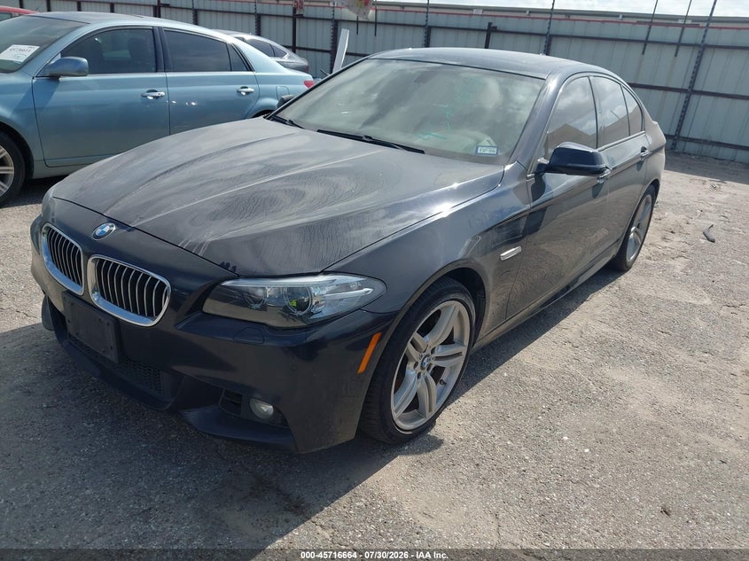 2014 BMW 5er VIN WBA5B1C50ED477375 IAAI salvage auction — NORMAL WEAR, Original (Texas), sold $2,475 on 2026-08-12 (photo 2)