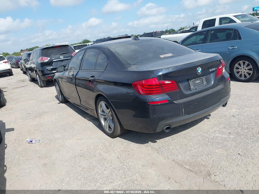 2014 BMW 5er VIN WBA5B1C50ED477375 IAAI salvage auction — NORMAL WEAR, Original (Texas), sold $2,475 on 2026-08-12 (photo 3)