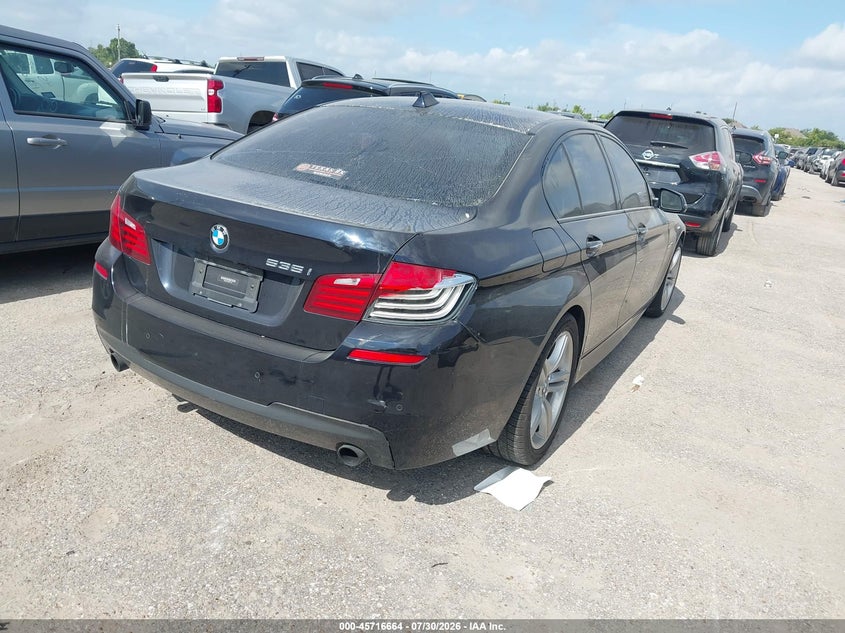 2014 BMW 5er VIN WBA5B1C50ED477375 IAAI salvage auction — NORMAL WEAR, Original (Texas), sold $2,475 on 2026-08-12 (photo 4)