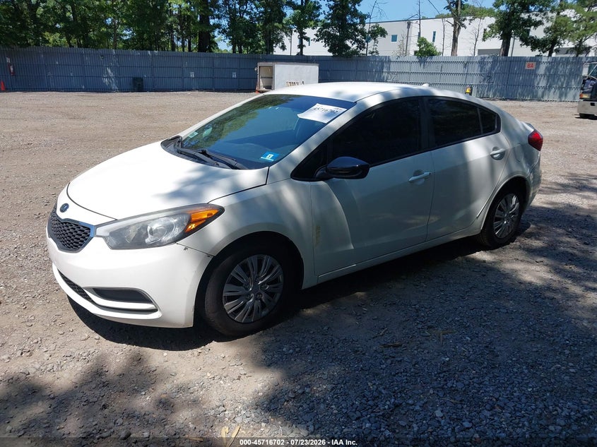 2016 Kia Forte VIN KNAFK4A69G5606289 IAAI salvage auction — NORMAL WEAR, Clear (New Jersey), sold $25 on 2026-07-29 (photo 2)