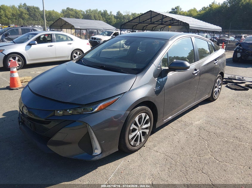 2021 Toyota Prius VIN JTDKAMFP5M3184096 IAAI salvage auction — REAR END, Wait Title, sold $8,350 on 2026-08-20 (photo 2)