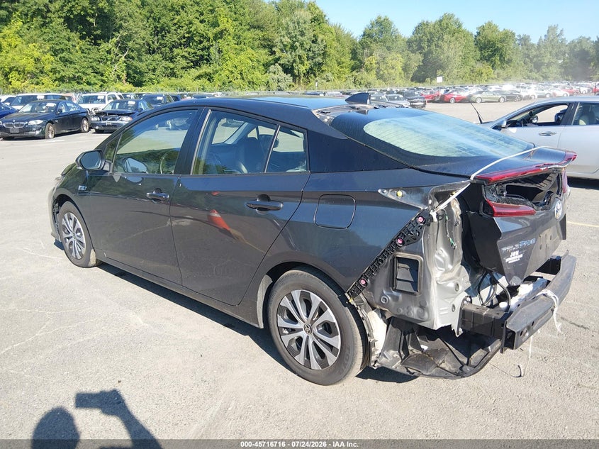 2021 Toyota Prius VIN JTDKAMFP5M3184096 IAAI salvage auction — REAR END, Wait Title, sold $8,350 on 2026-08-20 (photo 3)