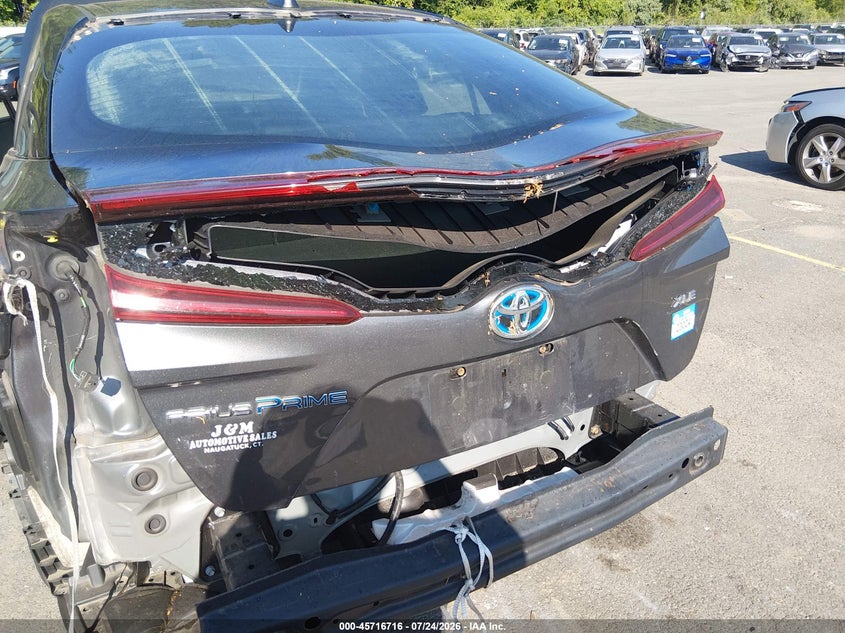 2021 Toyota Prius VIN JTDKAMFP5M3184096 IAAI salvage auction — REAR END, Wait Title, sold $8,350 on 2026-08-20 (photo 6)