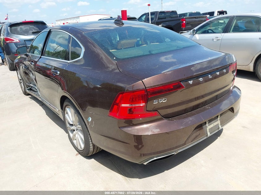 2018 Volvo S90 VIN LVY992ML9JP015529 IAAI salvage auction — SIDE, Original (Texas), sold $10,350 on 2026-09-08 (photo 3)