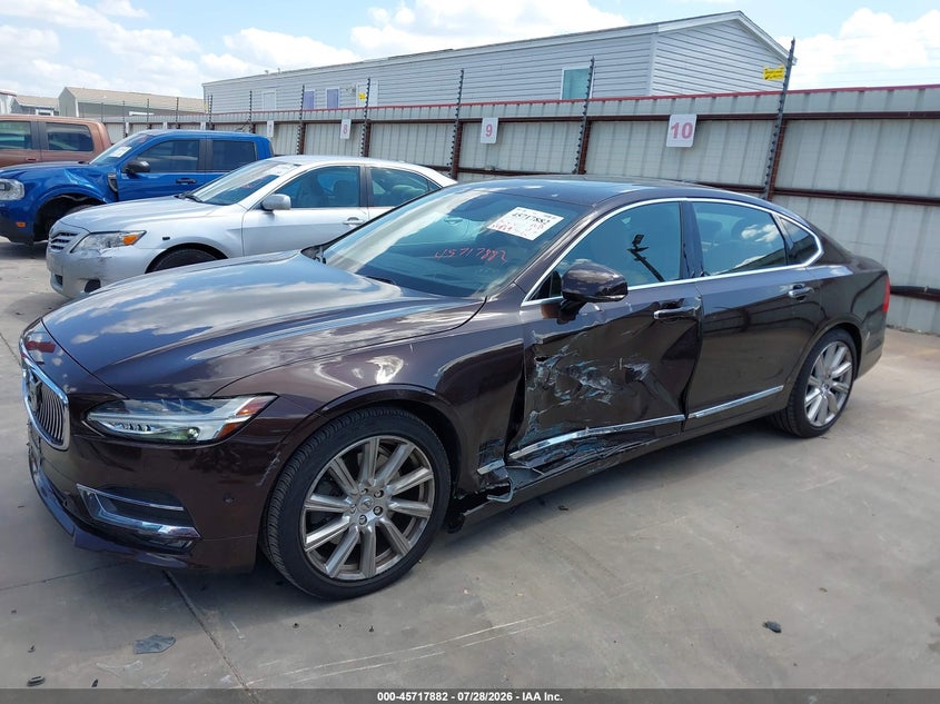 2018 Volvo S90 VIN LVY992ML9JP015529 IAAI salvage auction — SIDE, Original (Texas), sold $10,350 on 2026-09-08 (photo 6)